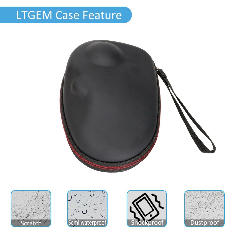 LTGEM EVA Hard Case for ELECOM M-HT1DRBK Wireless Trackball Mouse - Travel Protective Carrying Storage Bag