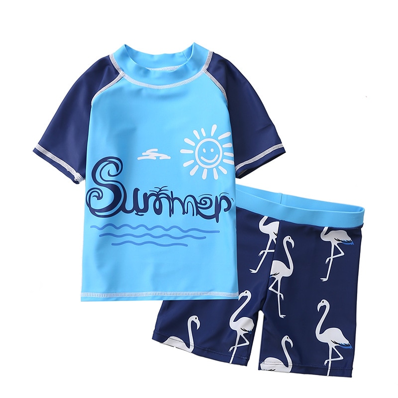 Children's Swimwear Boy Two Piece Toddler swimsuit Boys UV Protection Child Bathing Clothes Summer Spa Pool Beach Play Costumes