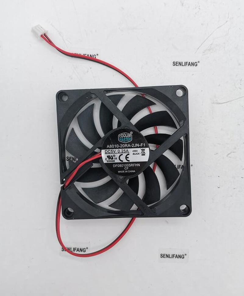 , Cooler Master 5V 0.25A 8CM A8010-20RA-2JN-F1 8010 ventilador 80*80*10MM