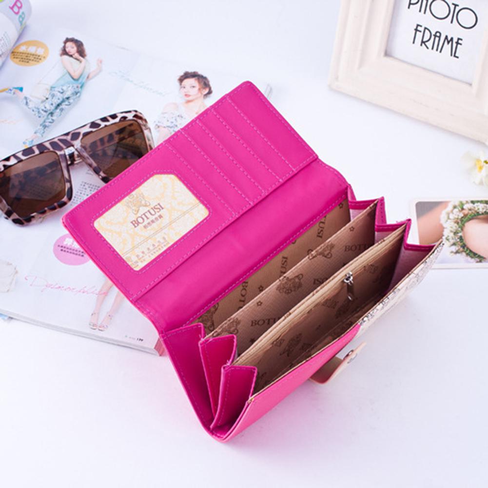 Frauen Geldbörsen Lange Mit Landschaft Muster PU Leder Haspe Geldbörse Handy Tasche Halter Weibliche Geldbörse Kupplung zk30