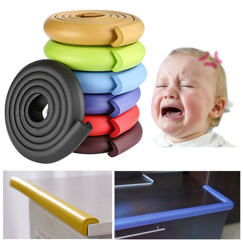 Cinta de seguridad para bebés, esquina con cojín de borde afilado, suavizante, Protector de parachoques, protección para niños, 2M