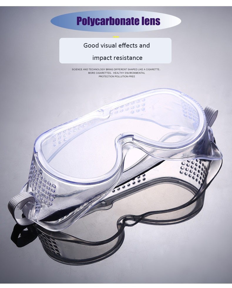 Beskyttelsesbriller 1/2 stk klar anti-tåge beskyttelsesbriller øje kemisk ansigtsbeskyttelsesbriller uv beskyttende anti-tåge stænk anti støv