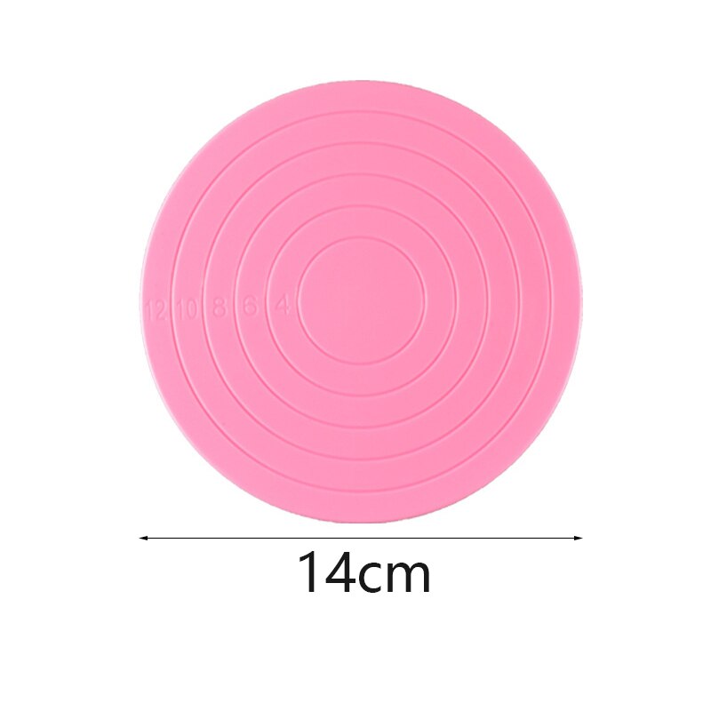 Table rotative pour gâteaux en plastique, Mini plateau tournant pour gâteaux fondants, support à biscuits rotatif, Base antidérapante, outils de cuisine
