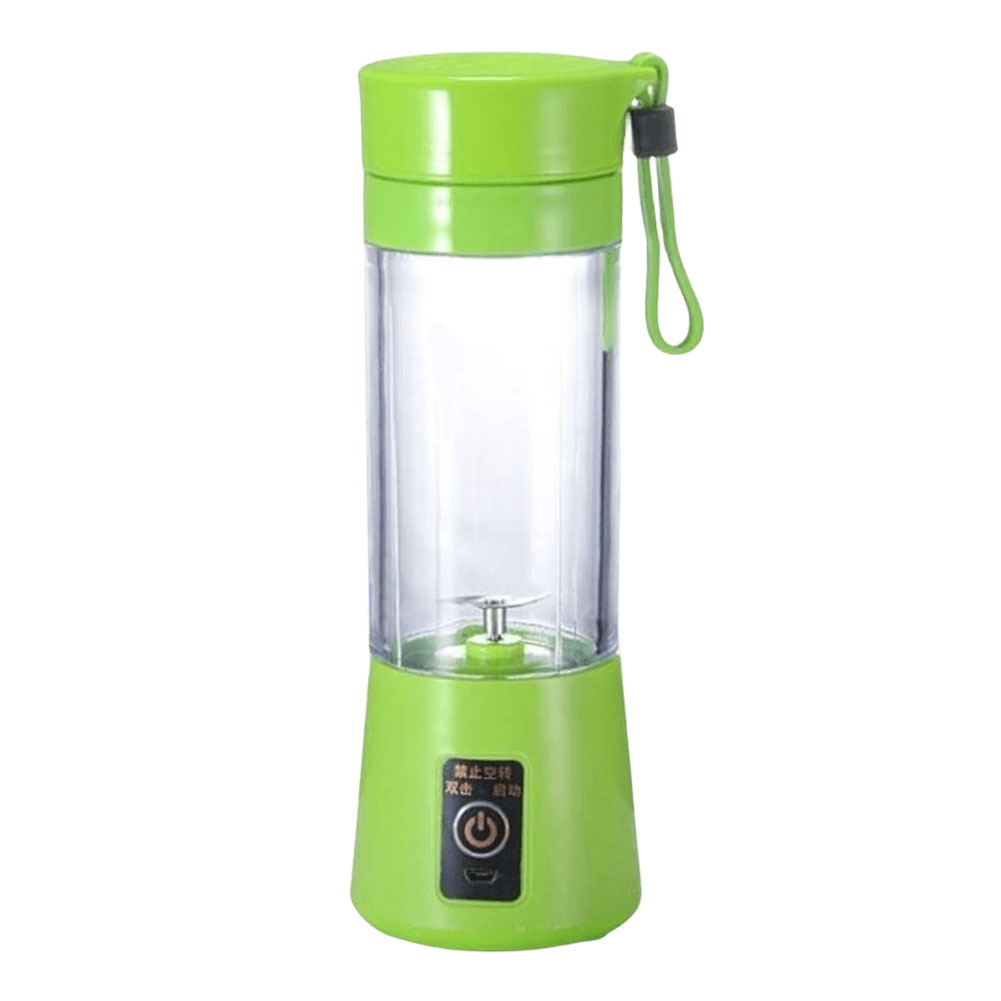 400ml smoothies mixermaskin med 6 blad mini elektrisk juicepress multifunktionell grönsaksjuicepress blender för hemmakontor och resor: Grön