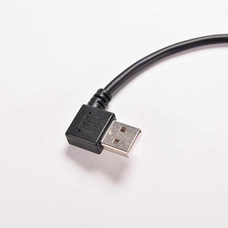 1Pc Mini USB 2.0 A Right Male Plug To Mini B 5P Right Angle Male Plug Cable Adapter Cord
