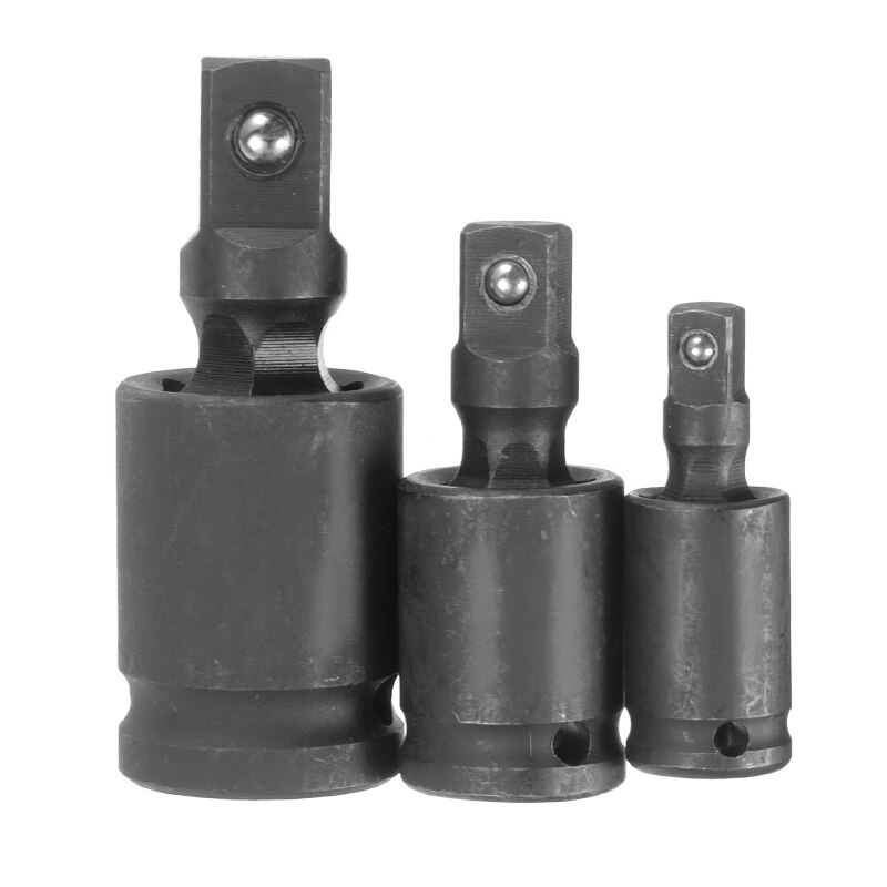 Pneumatic Universal Joint Ratchet Angle Extension 1/4" 3/8" 1/2" Bar Socket Adapter Manual Bendable Adapter Socket Tools
