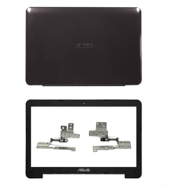 Funda para ASUS X554, F554, K554, X554L, F554L, X555, F555, cubierta trasera LCD, bisel frontal, cubierta de bisagra, bisagras LCD, parte superior trasera, nueva: AB Hinges
