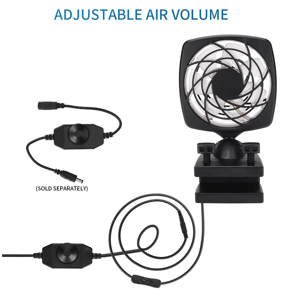 Fish Tank Cooling Fan Universal Adjustable Speed Aquarium Plant Shrimp Tank Expandable Multi Head temperature Control