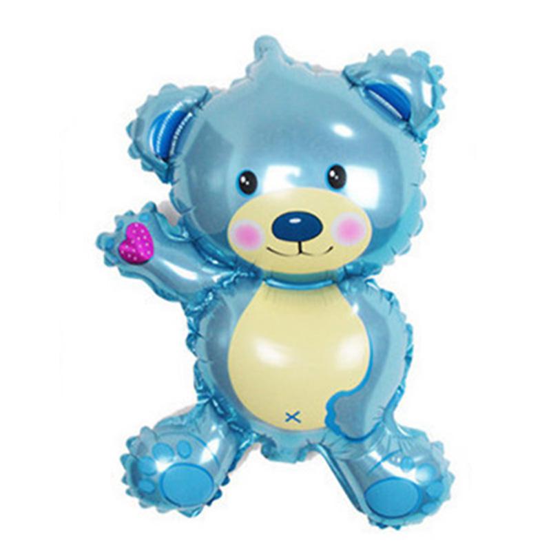1 pc mini dejlig bjørn aluminiumsfolie ballon fødselsdagsfest dekoration legetøj bjørn bedste lille ballon tegneserie  f6 t 9: B