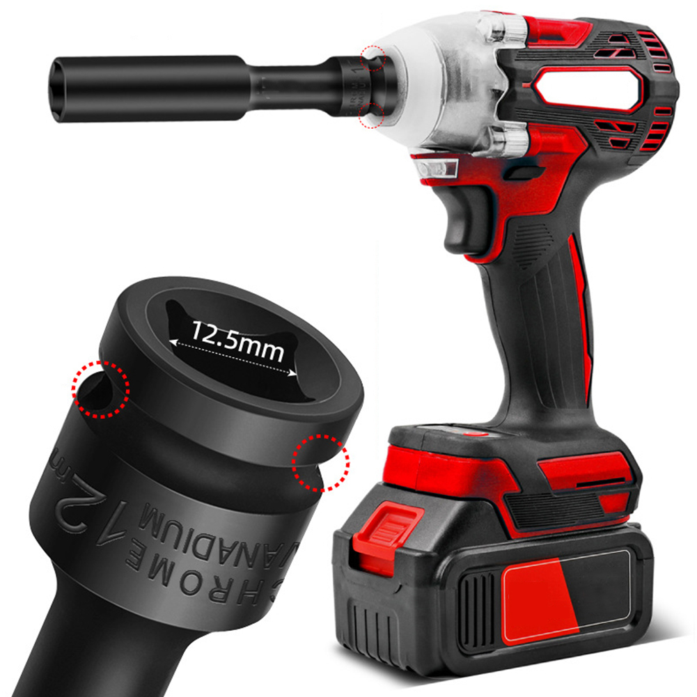 1/3PCS 1/2 Drive Socket Head Impact Wrench Hex Adapter Spanner Converter 7mm 8mm 9mm 10mm 11mm 12mm 13mm 14mm 15mm 16mm 17-24mm