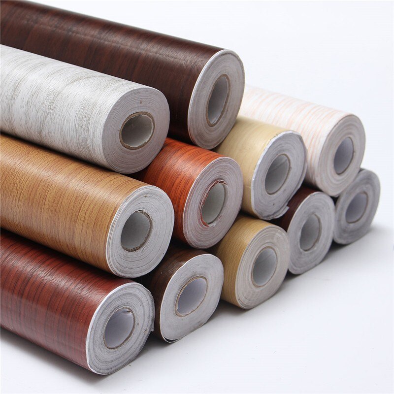 światło słoneczne 10M drewno ścienne ziarna kalkomania siebie tapeta z PVC naklejka foliowa dekoracje_GF