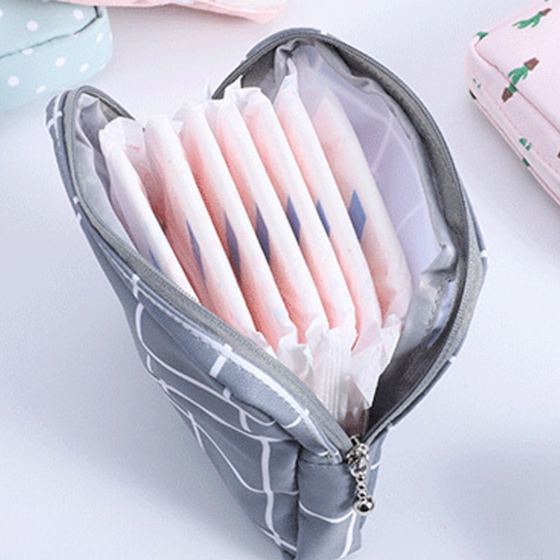 Pochette de serviette hygiénique femme fille sac de rangement serviette porte-carte de crédit porte-monnaie cosmétiques étui pour casque pochette sanitaire