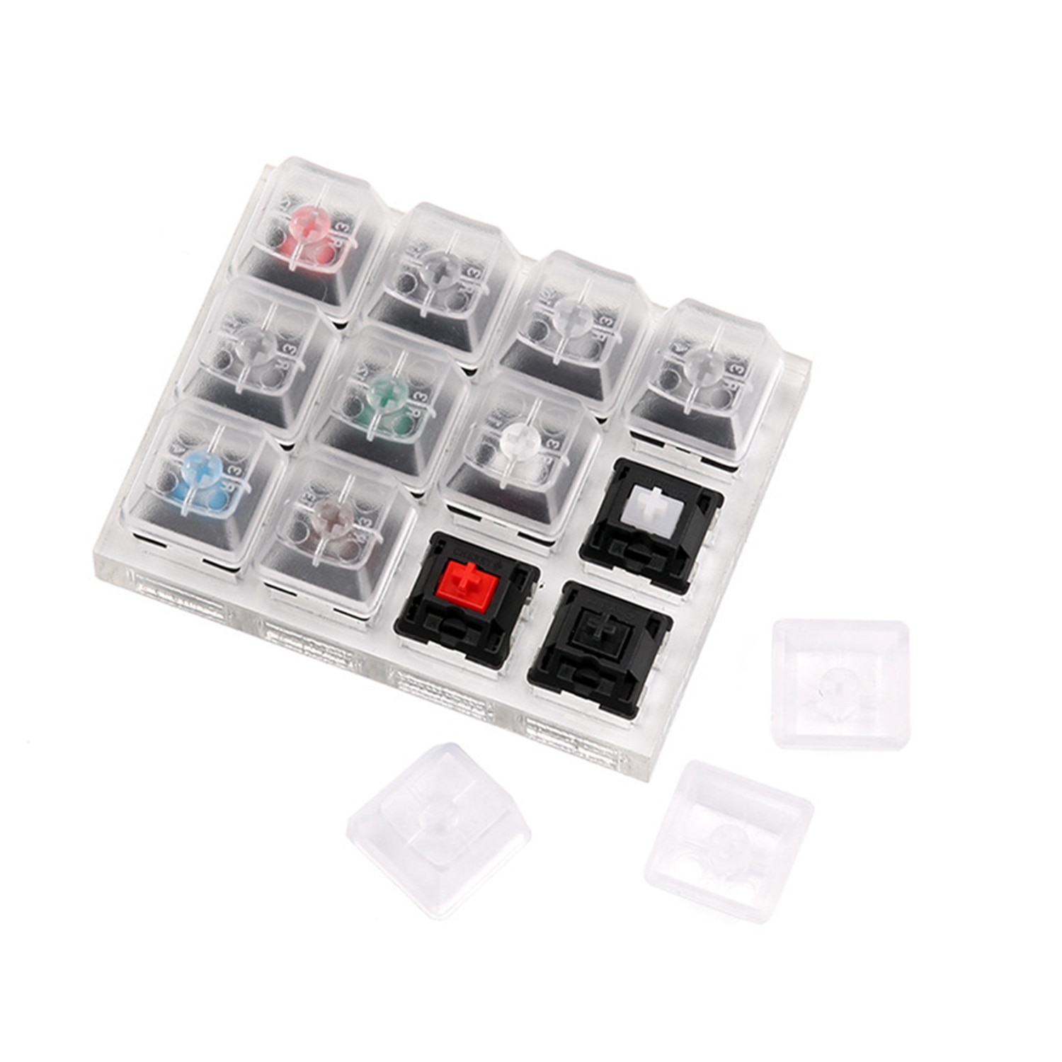 Acrylic Keyboard Tester Plastic Keycap Sampler for... – Grandado