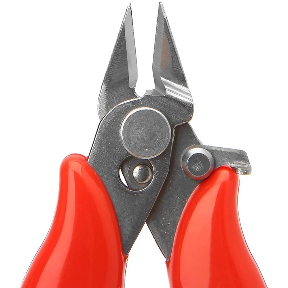 Mini 3.5" Electrical Wire Cable Cutters Cutting Pliers Side Small Soft Cutting Electronic Pliers Insulating Rubber Handle Pliers