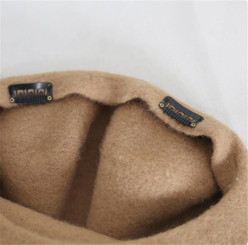 Kawaii Vrouwen Hoed Baret Wol Leuke Kat Oren Hoed Winter Warm Cap Lolita Hoofd Slijtage D1046