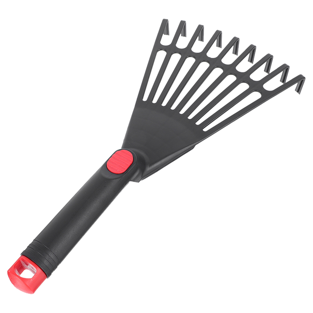 Garden Rake With Comfortable Handle Leaf Removing Flower Bed Gardening Tool Small Rake Outdoor Use Rakes For Garden Tools
