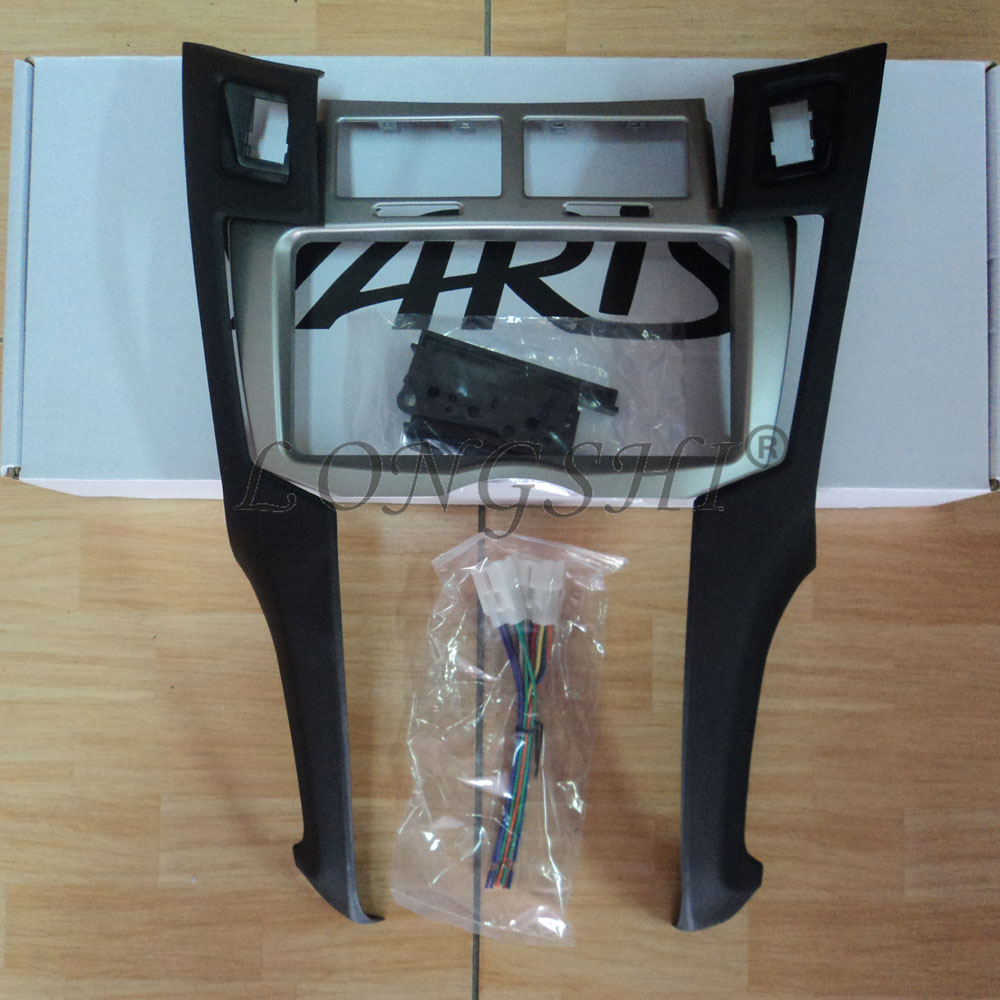 Marco de Radio de coche 2Din para Toyota Yaris Vitz Platz 2005 2006 2007 Kit de cubierta embellecedora, Panel de 178x100mm