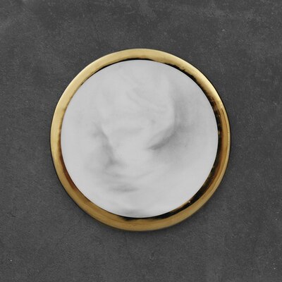 nordisch entwickelt marmoriert keramik wein untersetzer Europäischen gestaltet goldene isolierung Pads wohnaccessoires: F