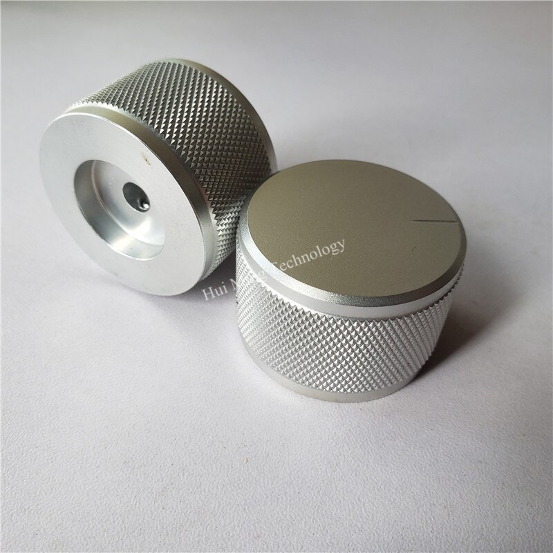 1Pcs Aluminium Knop Potentiometer Knop 38*25Mm Gekartelde Potentiometer Cap Auto Knop Switch Cap Encoder Voor Versterker power Knoppen