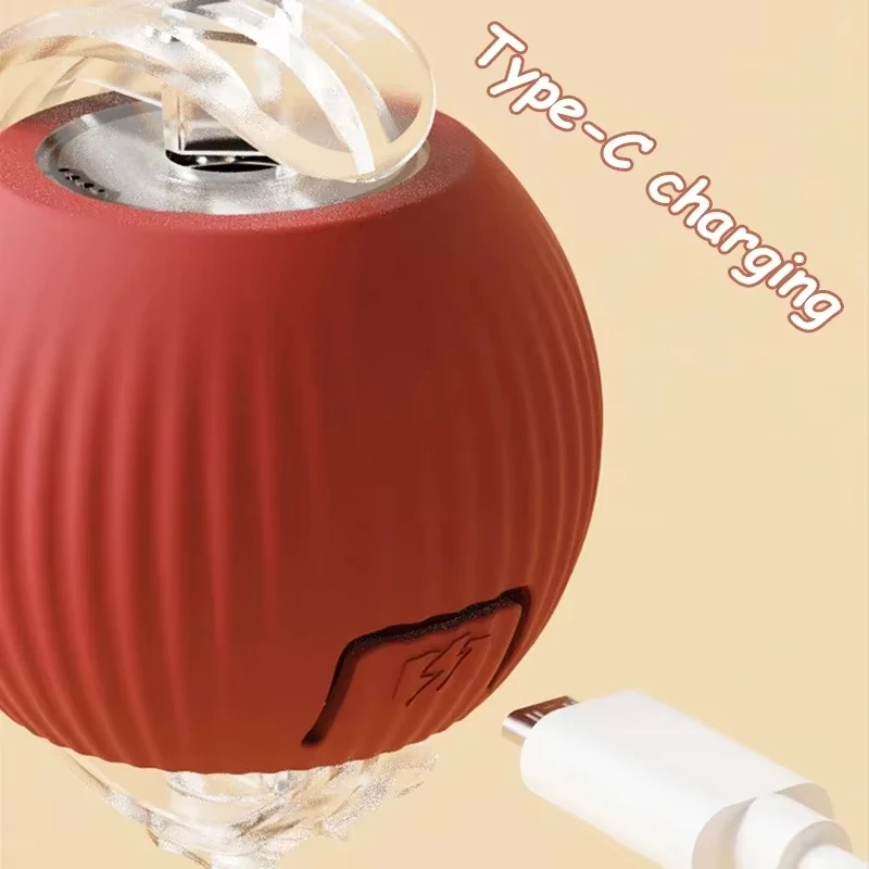 Jouet roulant automatique Rechargeable pour chat, boule intelligente interactive avec chargement USB, jouet électrique mobile pour animaux de compagnie, jeu d'intérieur pour chats/chiens
