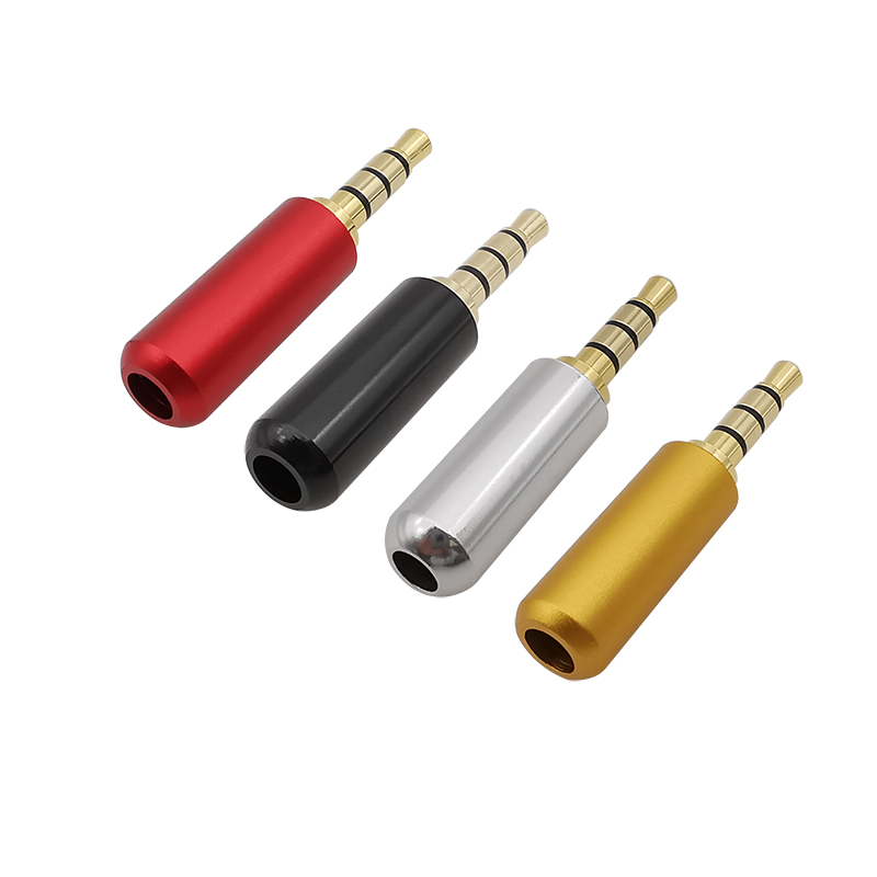 10 Pz Stereo 3.5mm Adattatore Spina Audio TRRS 4 Poli 3.5mm Maschio Spine Audio Cuffia Auricolare Martinetti AUX Cavo di Saldatura connettore