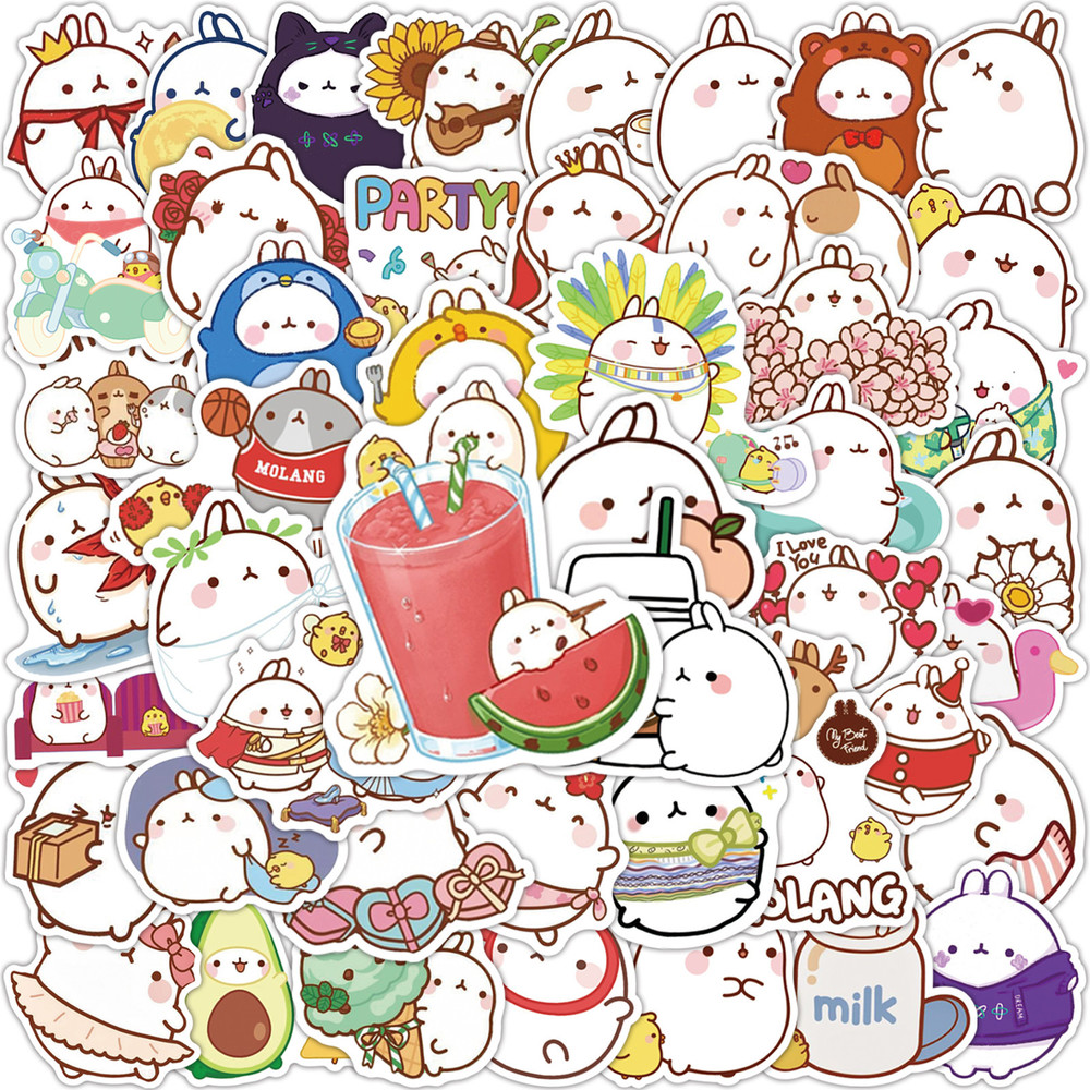 10/50 stücke Kawaii Kaninchen DIY Dekor Aufkleber Stock Etikett Laptop Telefon Notizbuch Skateboard freundlicher Hase Aufkleber Aufkleber clasic Spielzeug: G-50Stck