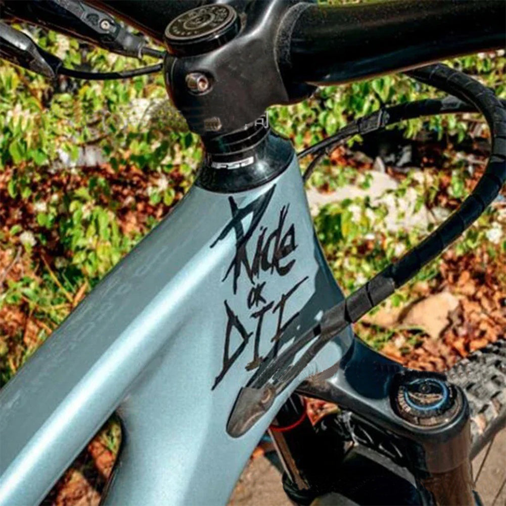 Autocollant réfléchissant pour vélo Ride Or Die, 1 pièce, autocollants pour cadre de moto, Tube supérieur, accessoires décoratifs pour vélo