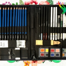 32/48/55pc/set sketch drawing pencil art brush pencil adult kids learning pencils school office supplies easy color