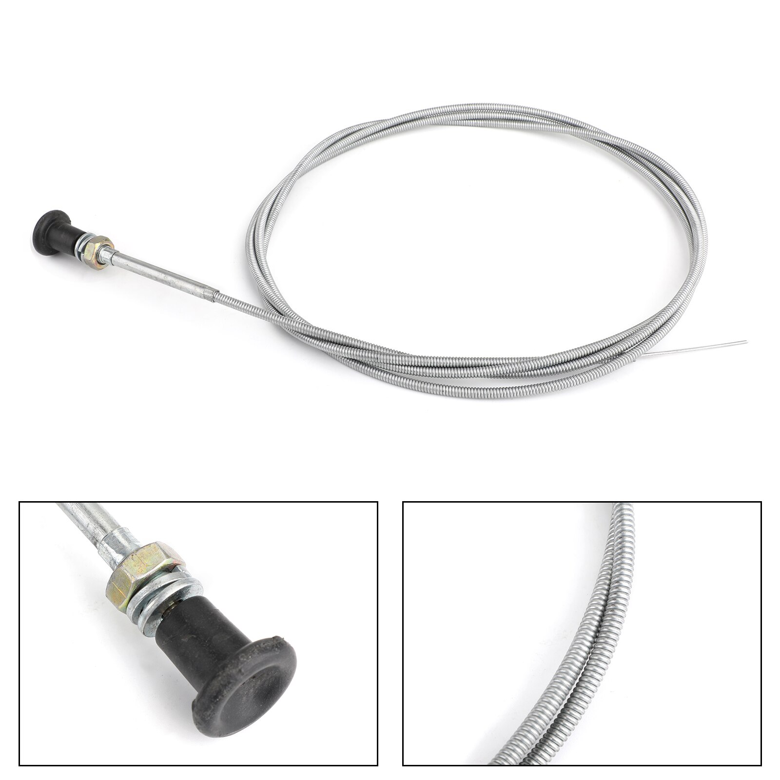 thumbnail image 2 of Universal Carburetor Push Pull Choke Control Cable – Fits 60122 Lawn Tractor Mower 2 of 6