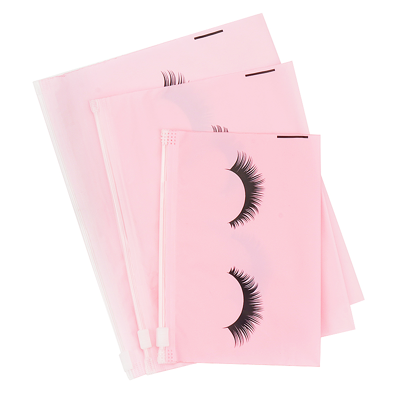 Bolsas para el cuidado posterior de pestañas con cremallera, bolsa de maquillaje para artículos de tocador, herramienta de belleza de viaje cosmética, suministros de extensión de pestañas, 10 Uds.