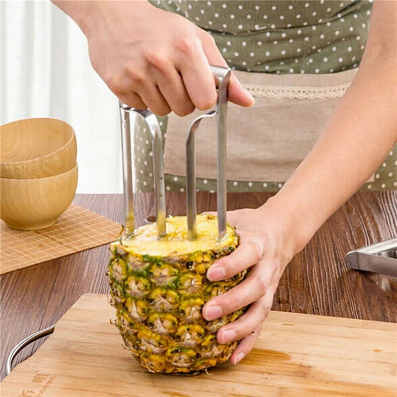 Praktische Edelstahl Ananas Corer Schneidemaschine Cutter Schäler Ring Keil sterben edelstahl Ananas corer leicht schälen