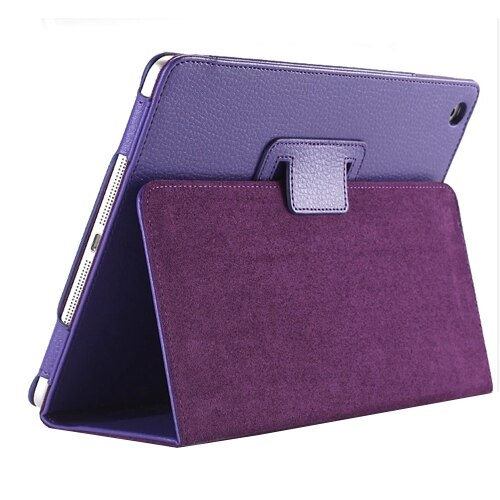 9.7'' Folio Stand Coque for iPad Air 1 Air 2 Case Magnetic Smart Flip PU Leather A1566 A1474 A1475 Funda for iPad Air 1 2 Cover: Purple