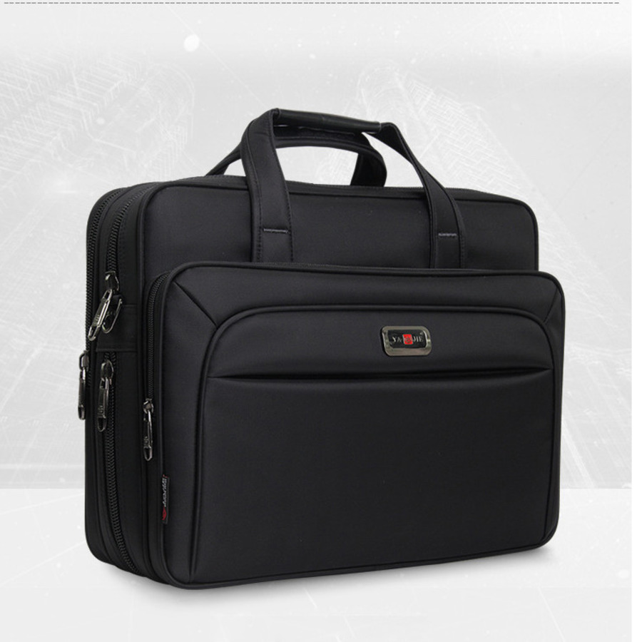 Business Mannen Aktetas Hoge Capaciteit Mannen Enkele Schoudertassen 14 "15" 16 "Laptop Tas vrouwen Werken Bestanden Office Pakket