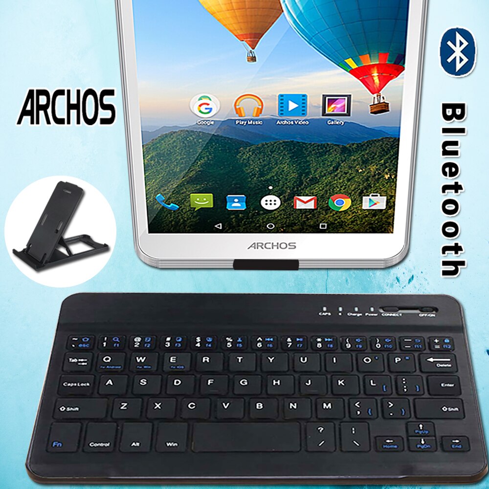 Mini teclado Bluetooth inalámbrico para ARCHOS 70 oxígeno/70B Titanio/70c Neon/80b 80c teclado para tableta Android Windows