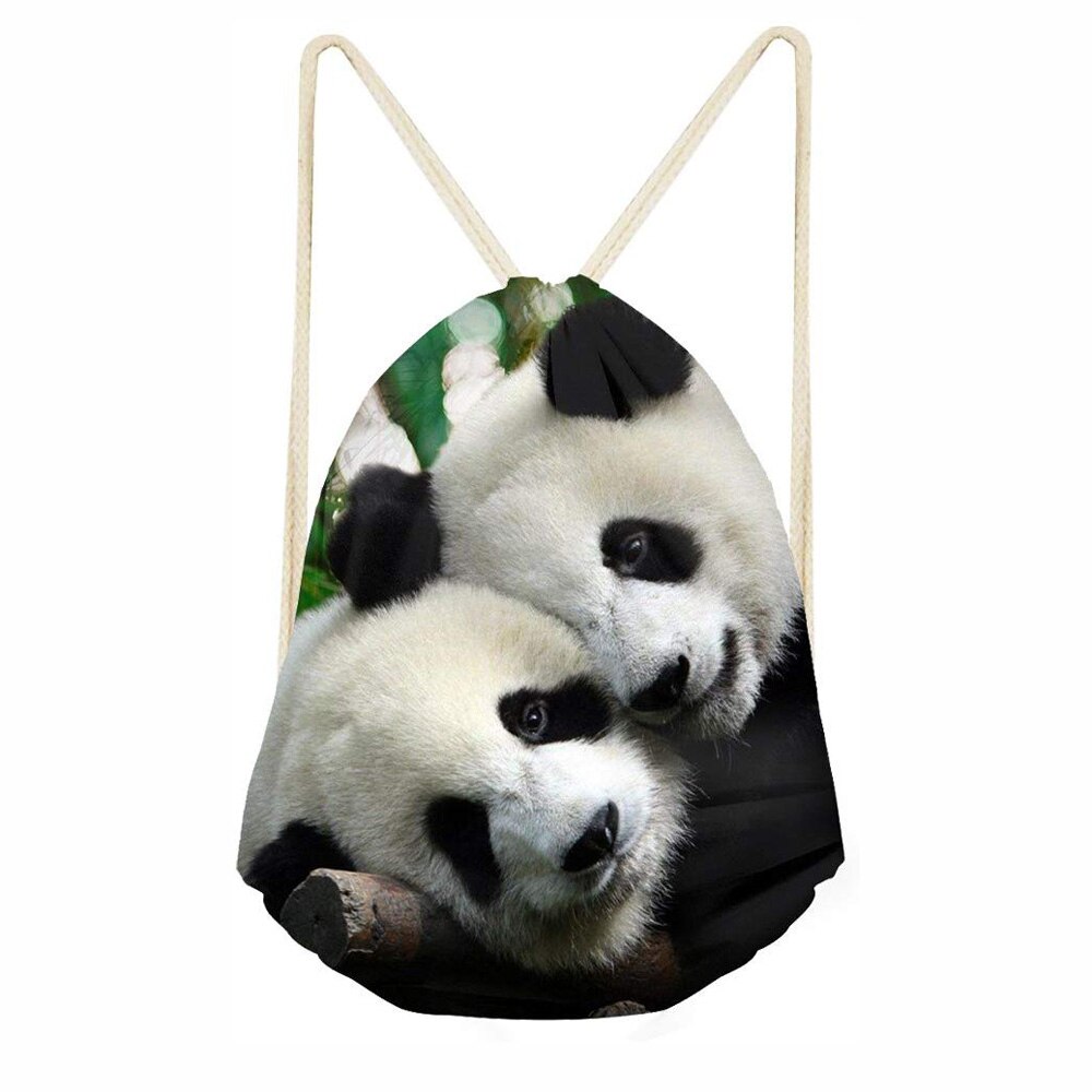 Dessiner chaîne sac cordon sac à dos sacs sport Cinch sac chaîne sac à dos sacs de rangement pour salle de sport voyage Cool loup 3D imprimé: C0282Z3