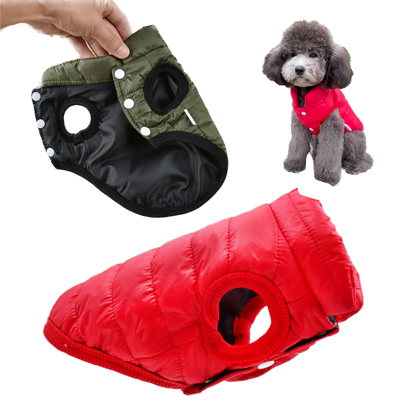 Ropa cálida para perros pequeños, chaleco cálido de invierno para mascotas, chaqueta para perros, chaleco para cachorros de Bulldog Francés, ropa para Chihuahua, traje, abrigo para Yorkies