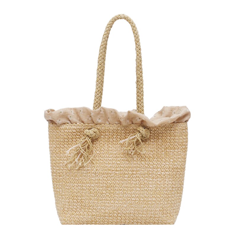 Bolso de hombro de piel sintética de para mujer, Cartera de mano femenina de alta gama, de gran capacidad, estilo retro, a la: Caqui