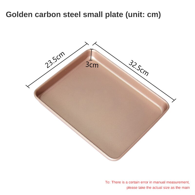 Rectangular Baking Tray 9 Sizes Nonstick Carbon Steel Baking Pan Cake Baking Pan Cake Tools Baking Tools: 32.5x23.5x3cm
