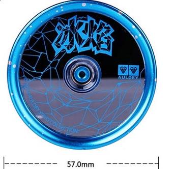 KK Bearing auldey YOYO contest yoyo diabolo Aluminum High Precision Game Special Props yo-yo: Blue