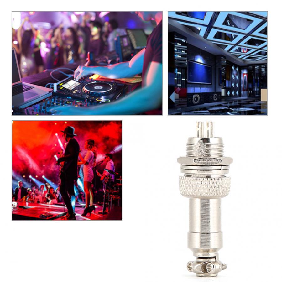 10pcs Aviation Socket Plug 4-Core Connector Zinc Alloy Signal Transmission 4-Core Aviation Plug