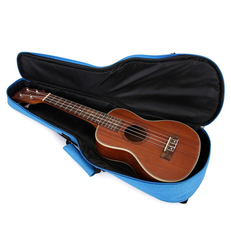 23 Inch Cotton Ukulele Bag Soft Case Gig Waterproof Oxford Cloth Ukelele Hawaii Four String Guitar Backpack Grey
