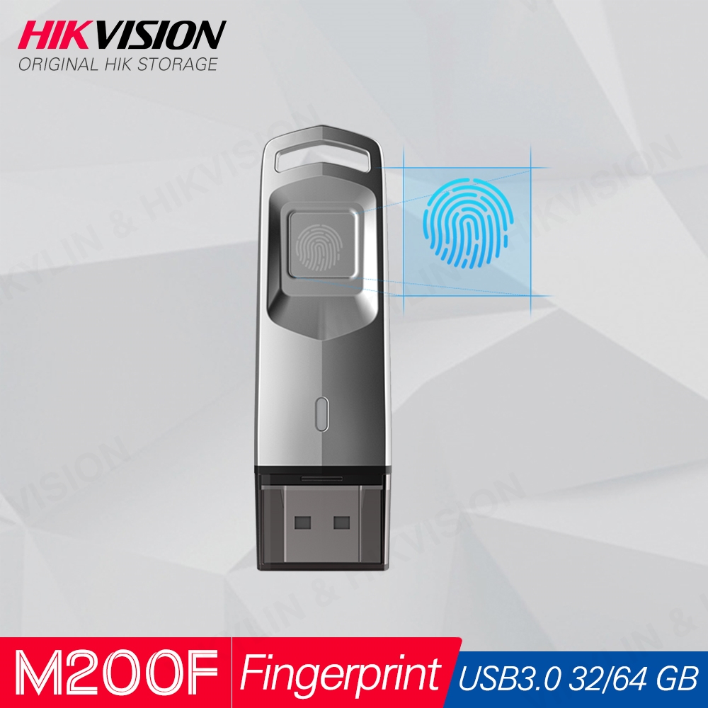 Hikvision Originele Usb Flash Drive 3.0 32 Gb 64 Gb Vingerafdruk Versleutelde Usb 3.0 Pen Drive Security Geheugen Usb Schijf stick # M200F