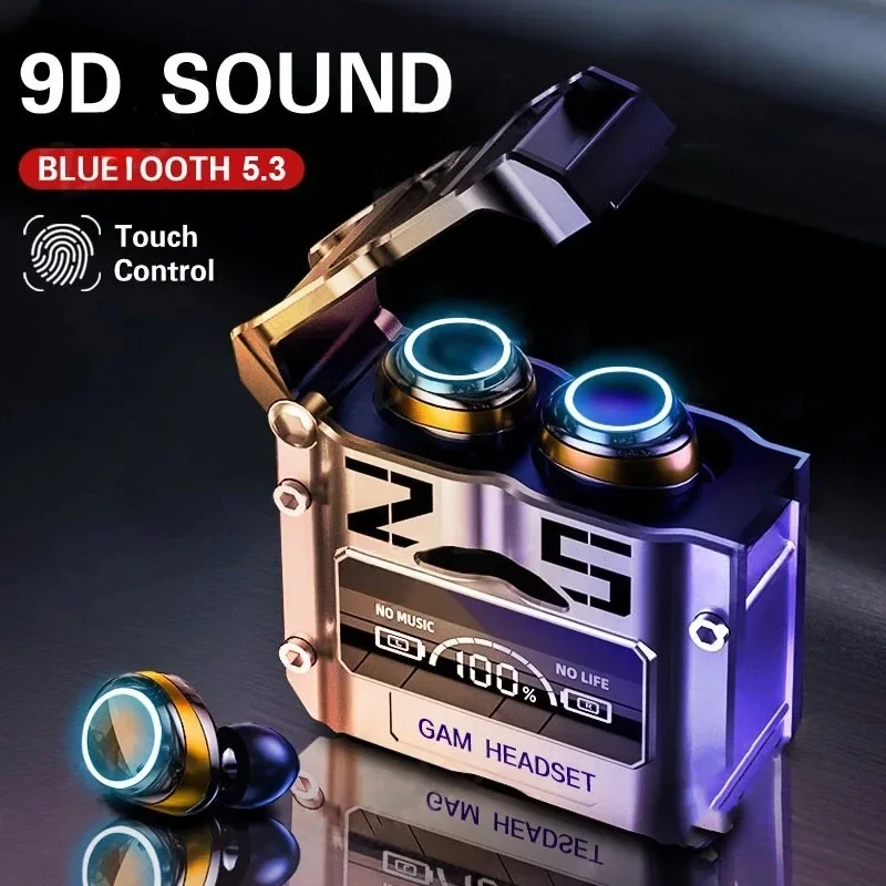 Original M25 Bluetooth earphones TWS wireless headphones with LED display stereo headset touch control earbuds noise reduction