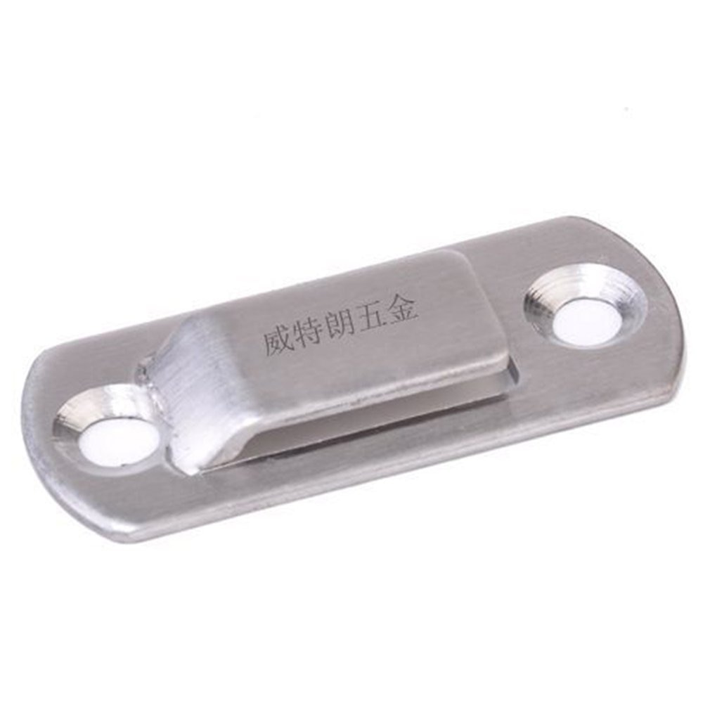 Stainless Steel Hasp Latch Lock Sliding Door For Window Cabinet Fitting Mounted Door Buckle Security Sliding Door Latch