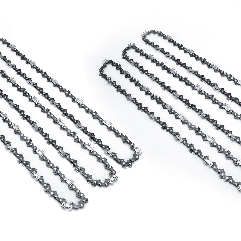 6pcs 14 inch 50 Drive Link Chainsaw Saw Chain Blade Wood Cutting Parts 3/8LP 0.05 Model Smooth Mill Chains For Cutting Lumbers