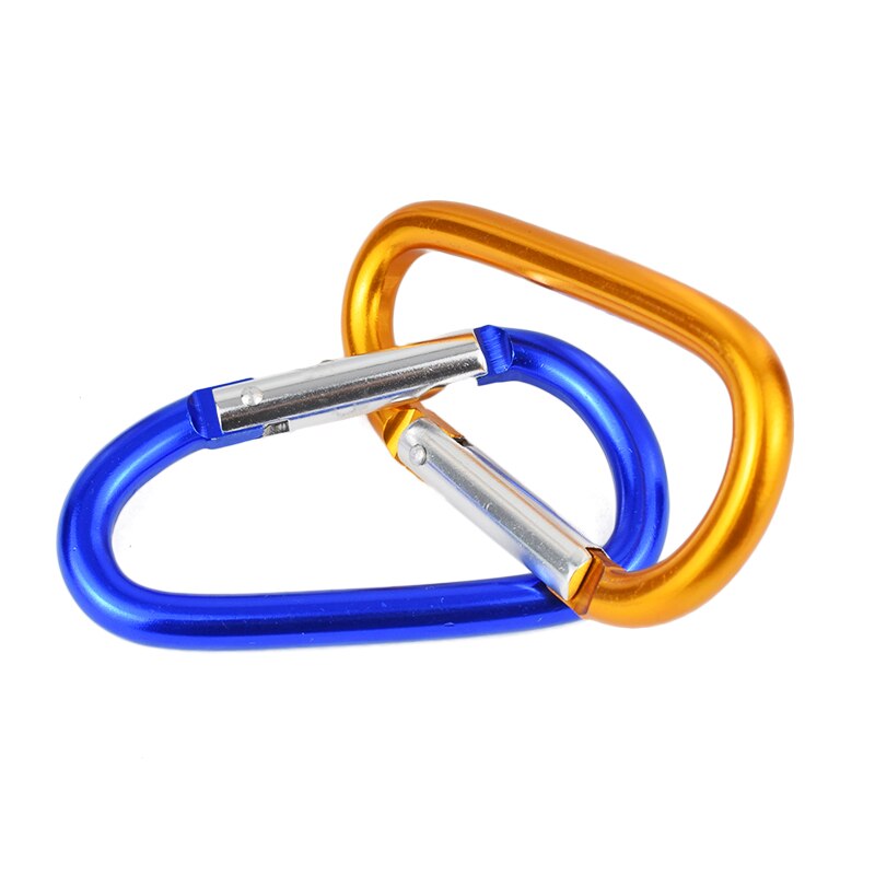1pc store størrelser 98 x 53mm karabinhager stor d knap svampehåndtag spænde d-ring form aluminiumslegering svamp indkøbskrog tilbehør