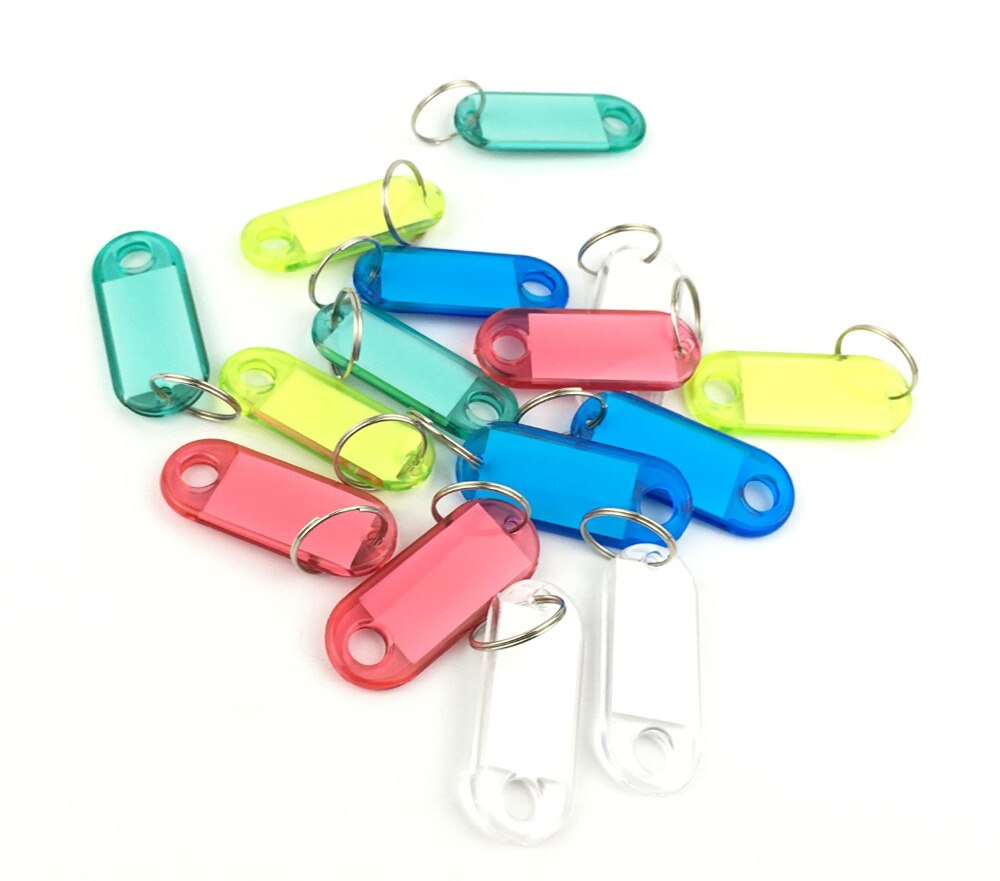 15PCS Assorted Color Coded Key Id Label Tags Split... – Grandado