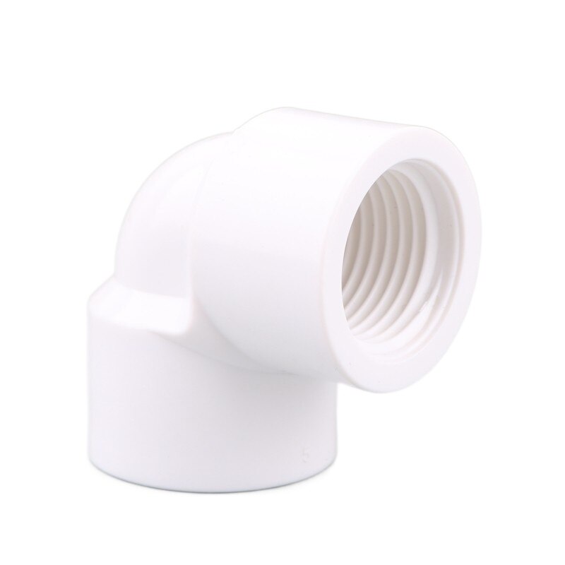 1pc PVC Female Thread Connector Straight Elbow 3-Way Full Thread Connector For Garden Irrigation Pipe Adapter Aquarium Fittings: 1 inch / Elbow
