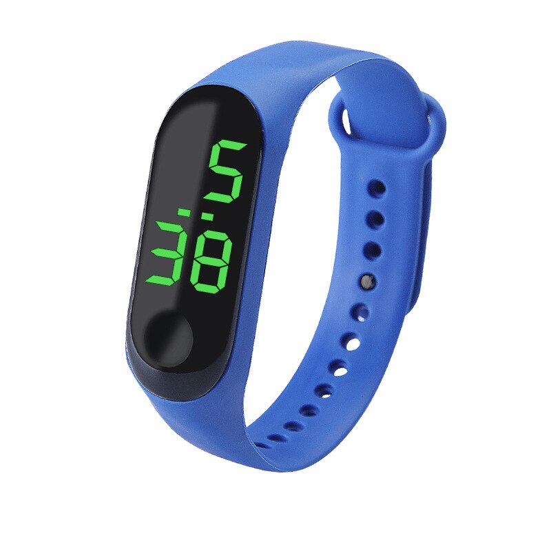 Creatieve Groene Display Kinderen Horloges Sport Waterdichte Led Kinderen Horloges Jongens Digitale Klokken Voor Meisjes Beste Cadeau Reloj Niño: blue