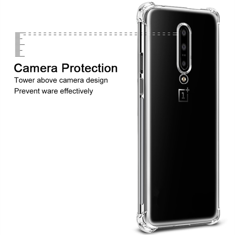 Coque transparente antichoc en Silicone souple pour OnePlus, compatible modèles 7, 7T Pro, 7 Pro, 6, 6T, 5, 8T, Plus, 7 Pro, 8T, 9
